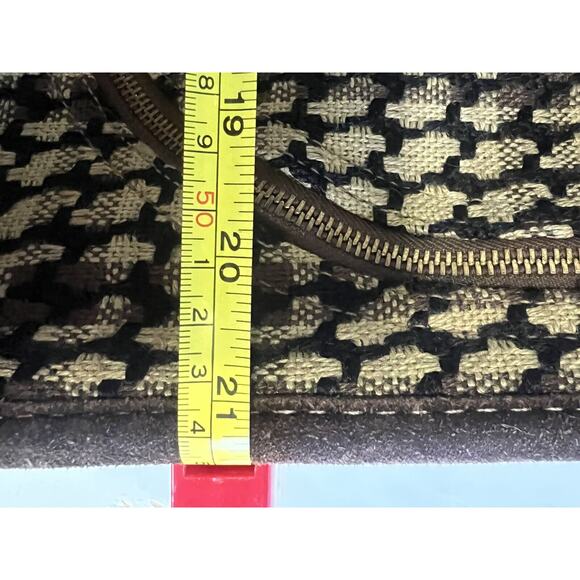 Neiman Marcus Tweed/Suede Luggage Set..plaid Houndstooth Prop Retro MCM - Picture 16 of 16